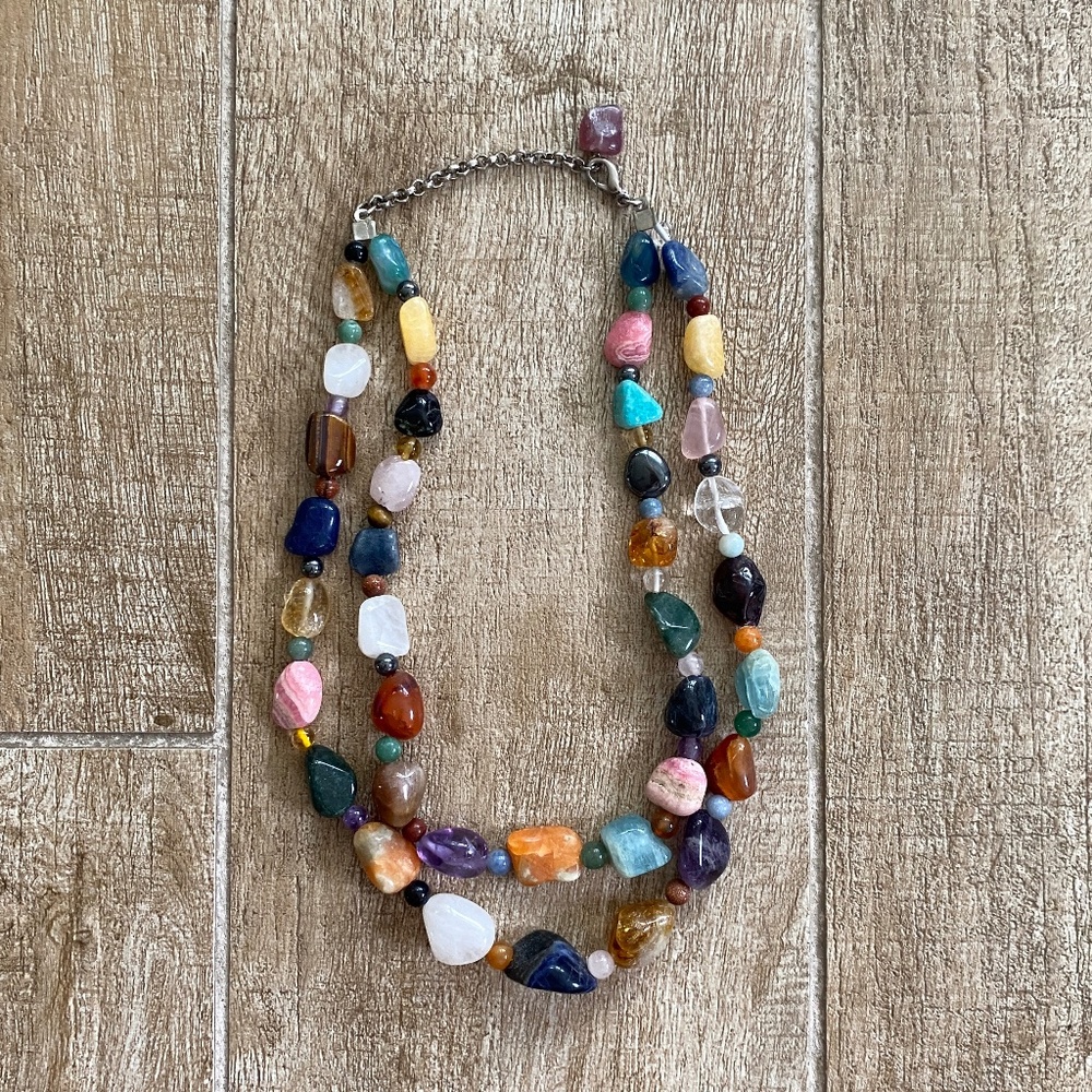 Multi Color Stone Necklace